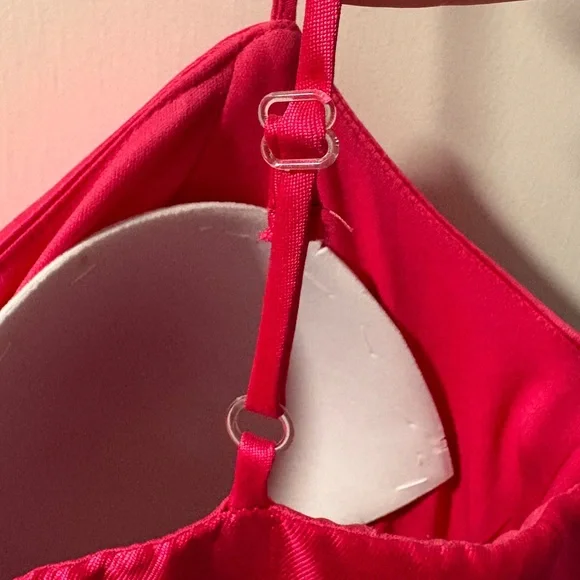 Teeze Me Bright Pink Satin Dress - Picture 7 of 11